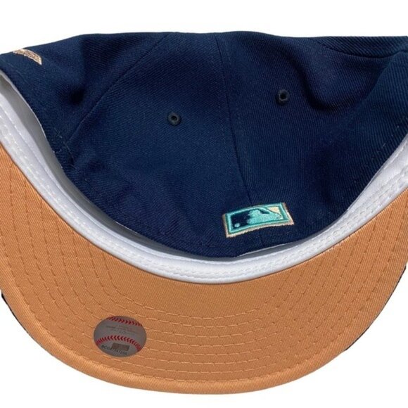 59Fifty Cap Boston Red Sox MLB Color UV Oceanside Peach 7 1/4 - Picture 6 of 10